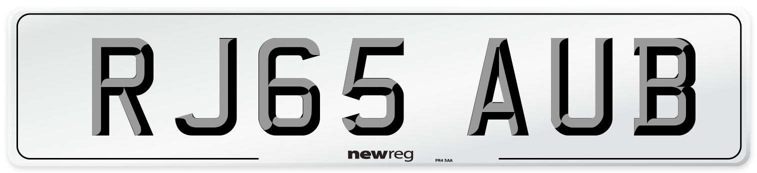 RJ65 AUB Number Plate from New Reg